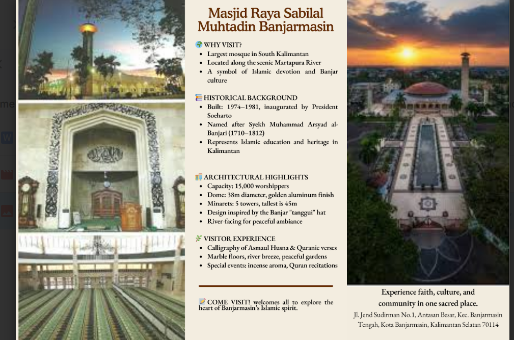 Brochure Sabilal Muhtadin Grand Mosque